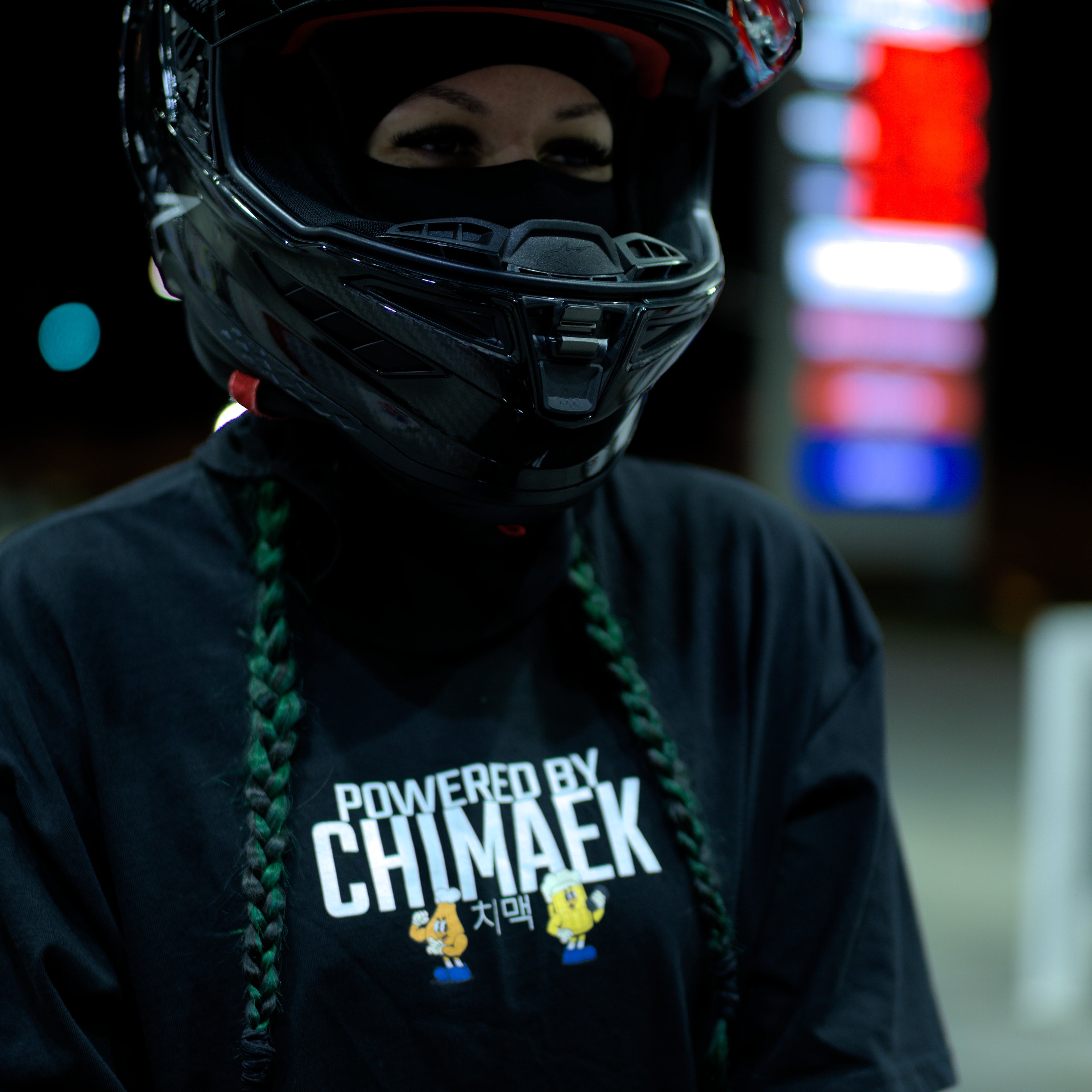 POWERED BY CHIMAEK (CHICKEN & BEER) 치맥 - OVERSIZED TEE | SHRED THREADS