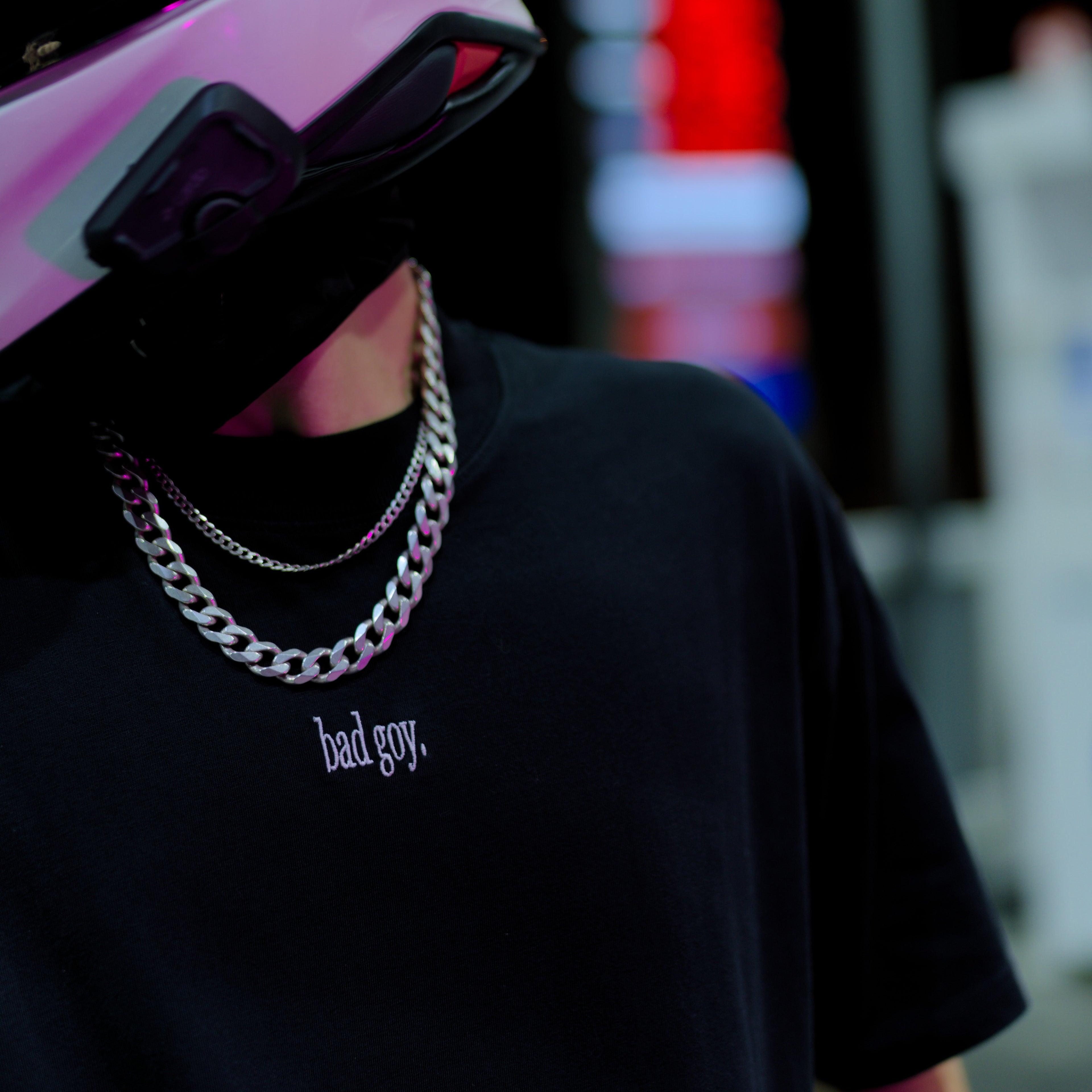 BAD GOY - EMBROIDERED OVERSIZED TEE | SHRED THREADS