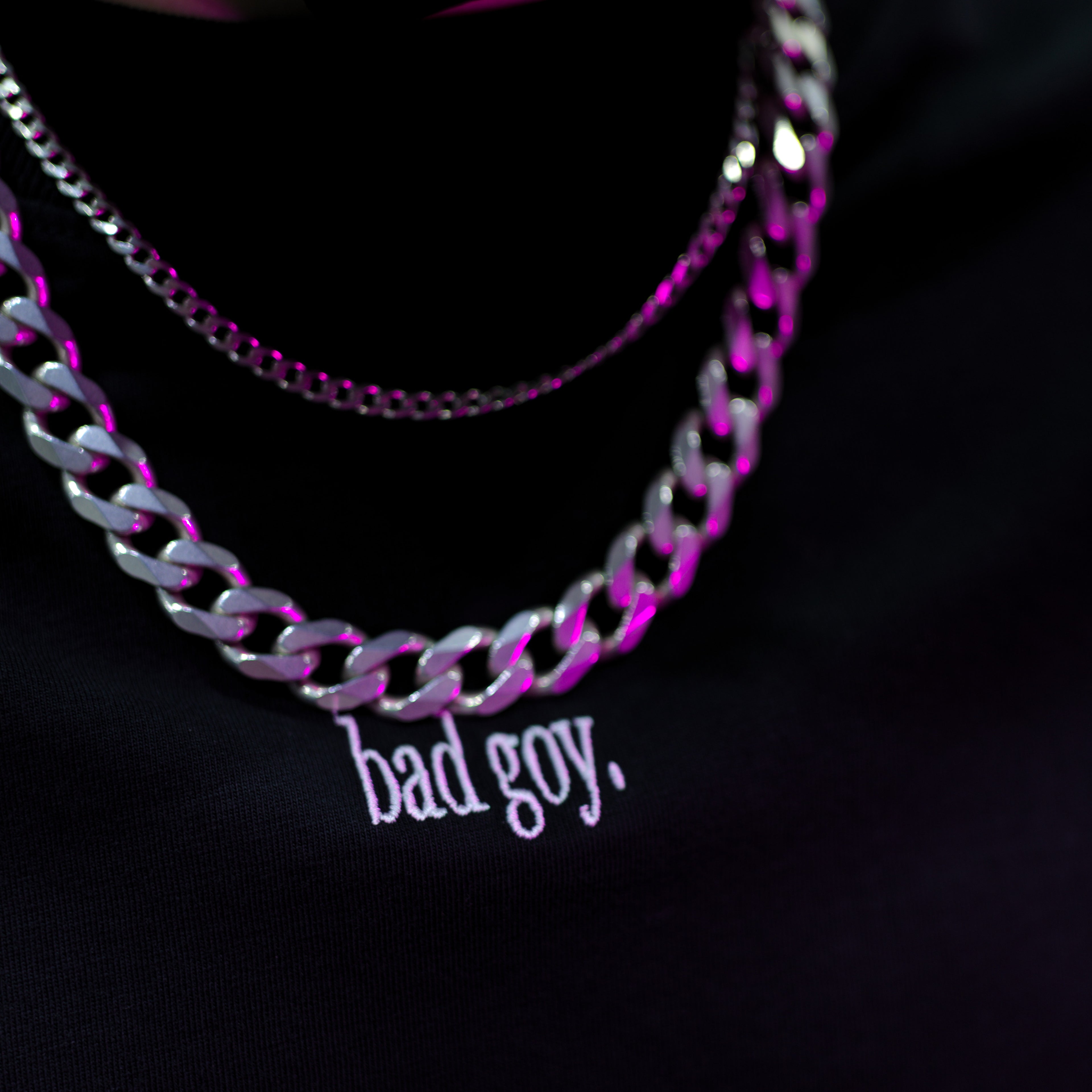 BAD GOY - EMBROIDERED OVERSIZED TEE | SHRED THREADS
